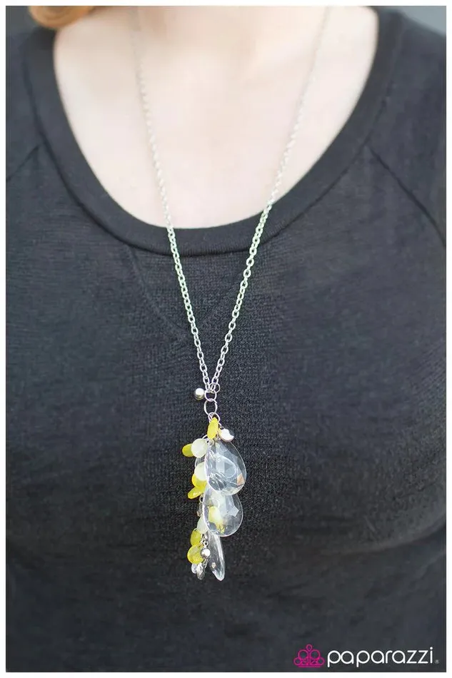 Paparazzi Jewelry Necklaces Paparazzi Necklace Til The Fat Lady Sings Yellow