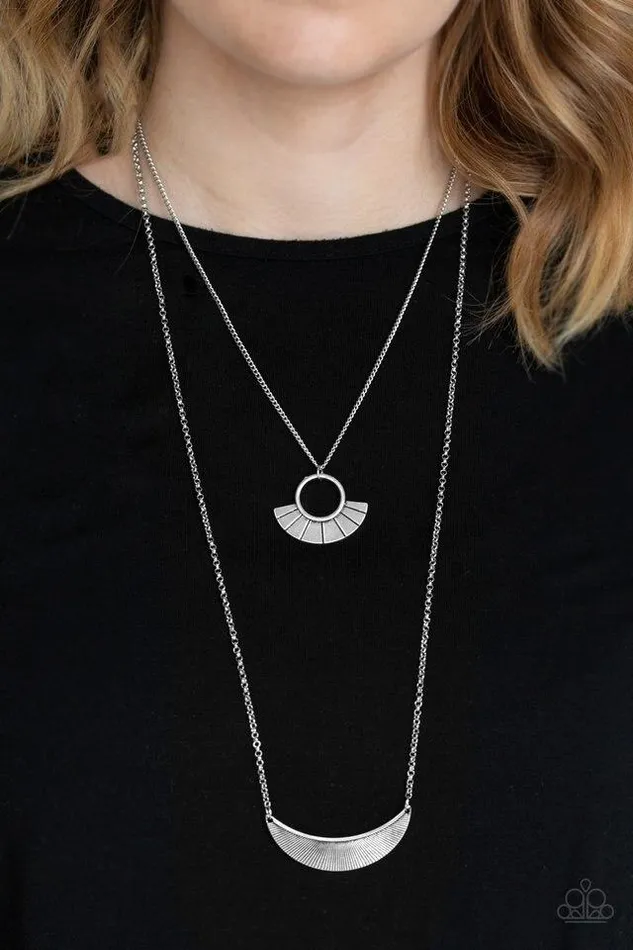 Paparazzi Jewelry Necklaces Paparazzi Necklace Tribal Trek Silver