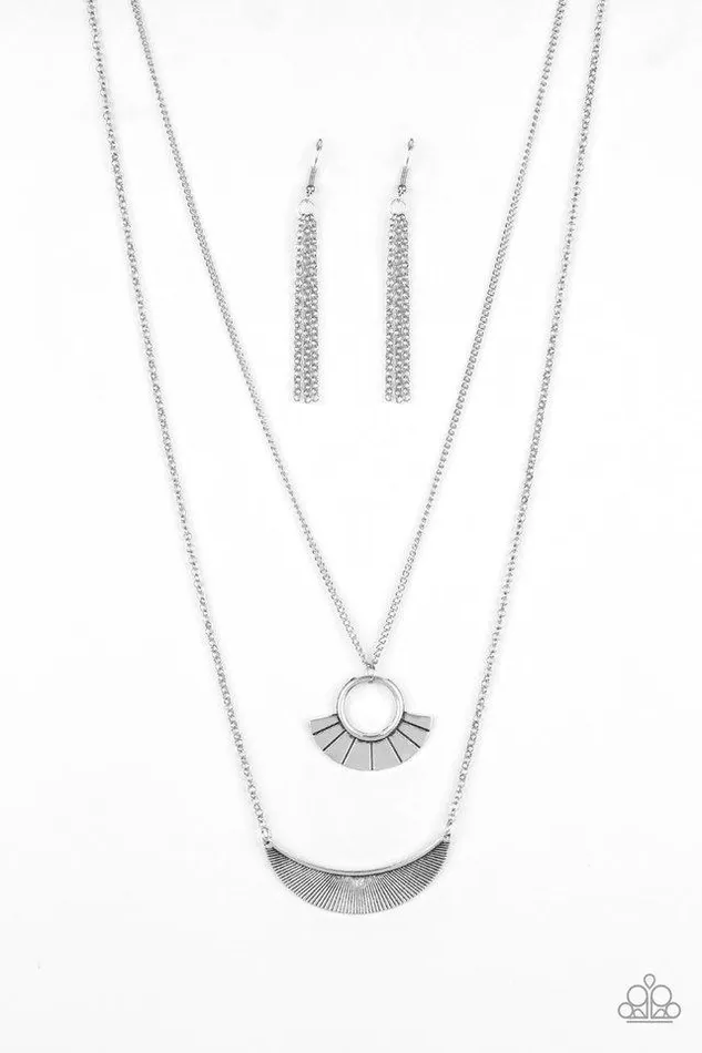Paparazzi Jewelry Necklaces Paparazzi Necklace Tribal Trek Silver Paparazzi Jewelry Necklaces Paparazzi Necklace Tribal Trek Silver