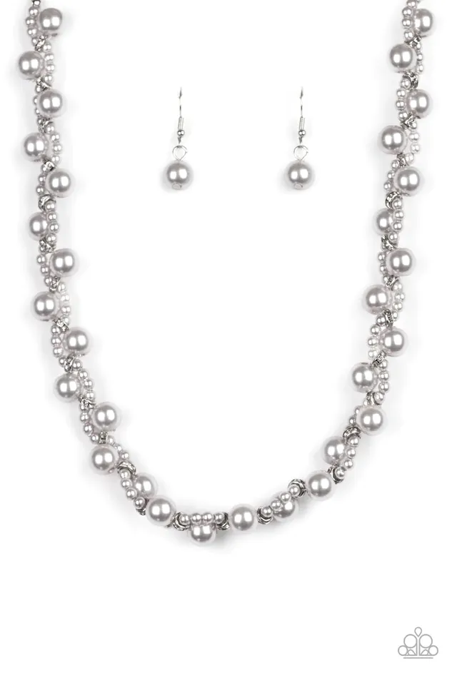 Paparazzi Jewelry Necklaces Paparazzi Necklace Uptown Opulence Silver
