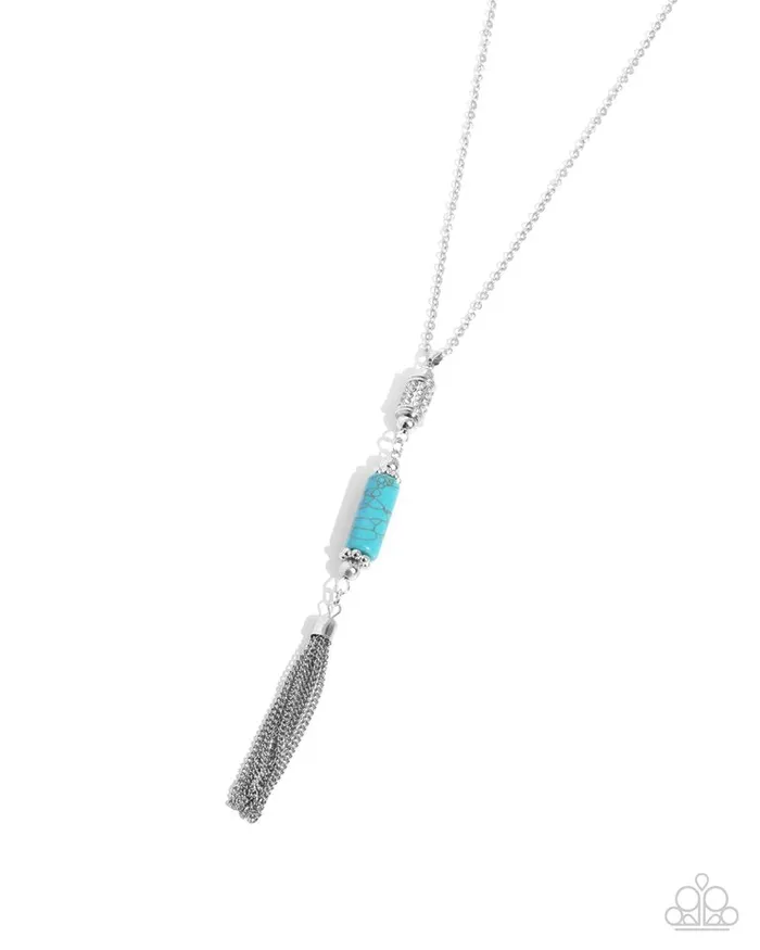 Paparazzi Jewelry Necklaces Paparazzi Necklace Vertical Vacation Blue Paparazzi Jewelry Necklaces Paparazzi Necklace Vertical Vacation Blue