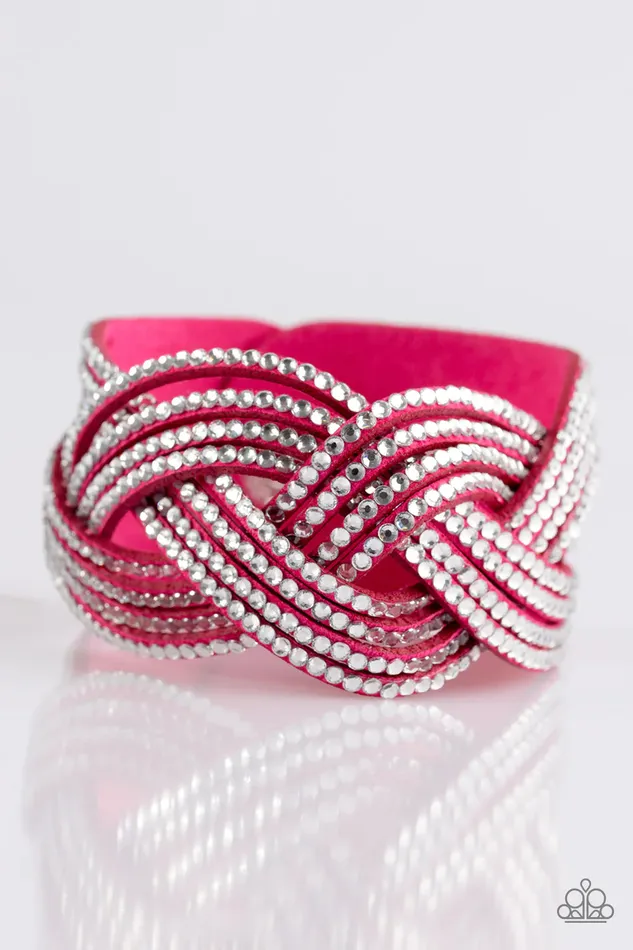Paparazzi Jewelry Paparazzi Bracelet Big City Shimmer Pink Bracelets