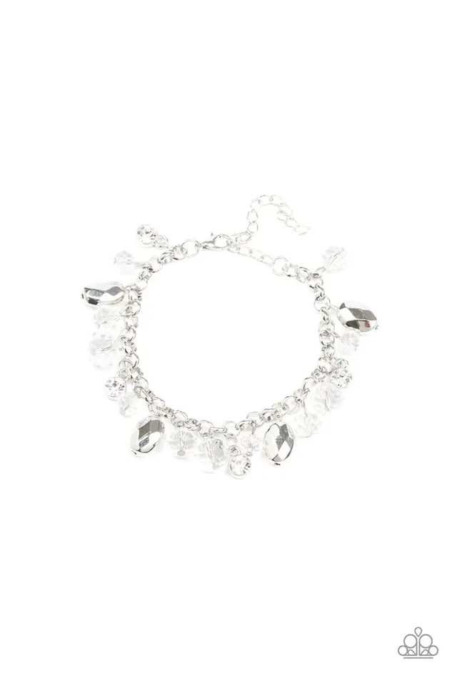 Paparazzi Jewelry Paparazzi Bracelet Dazing Dazzle White Bracelets Paparazzi Jewelry Paparazzi Bracelet Dazing Dazzle White Bracelets