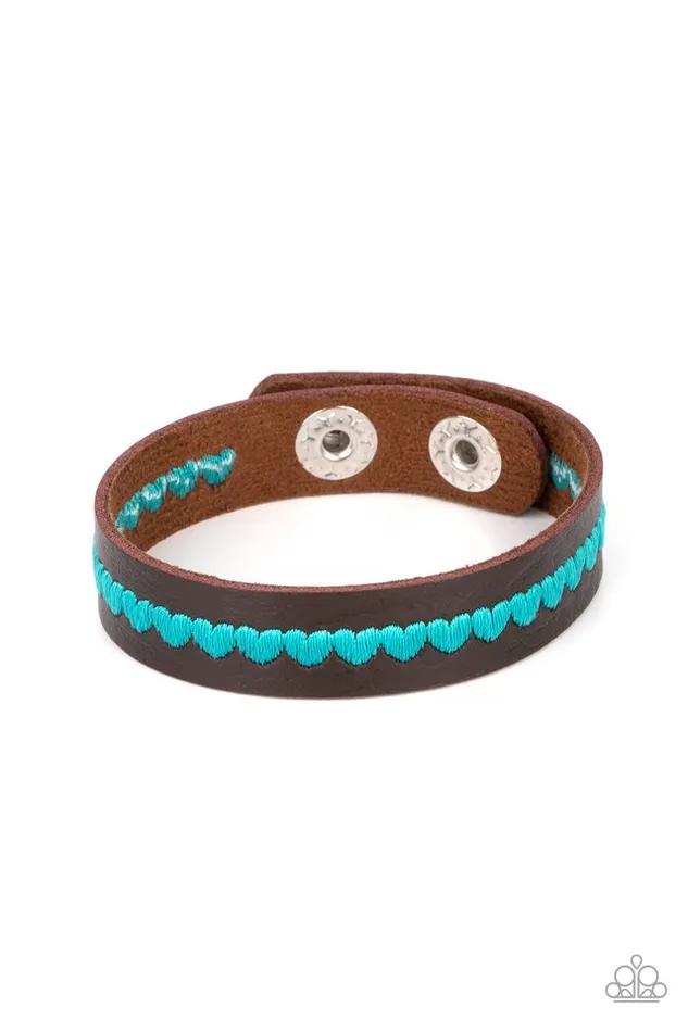 Paparazzi Jewelry Paparazzi Bracelet Made With Love Blue Bracelets