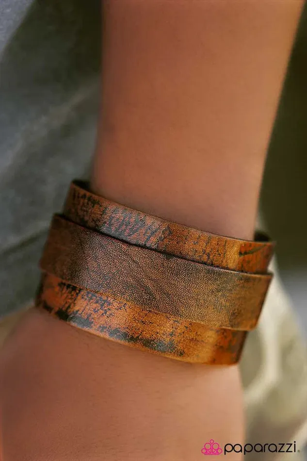Paparazzi Jewelry Paparazzi Bracelet Road Crew Brown Bracelets