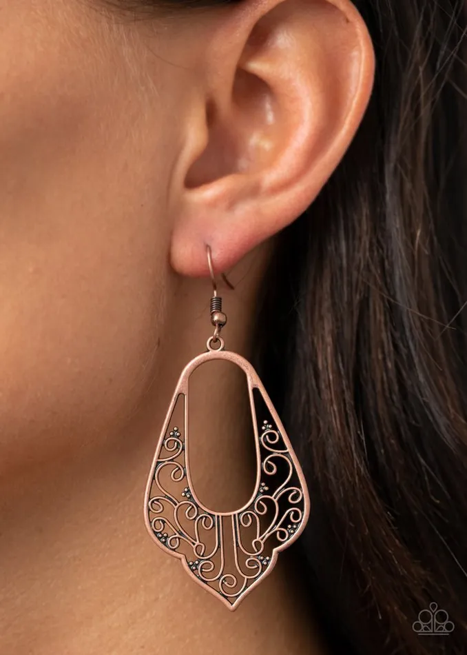 Paparazzi Jewelry Paparazzi Earring Grapevine Glamour Copper Earrings