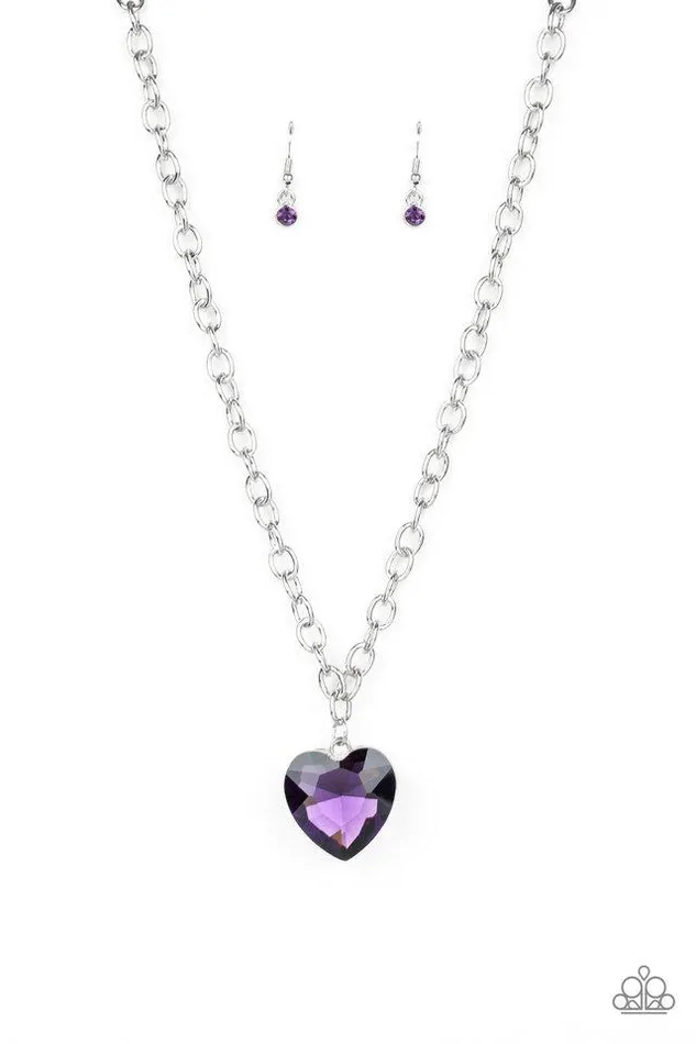 Paparazzi Jewelry Paparazzi Necklace Flirtatiously Flashy Purple Necklaces
