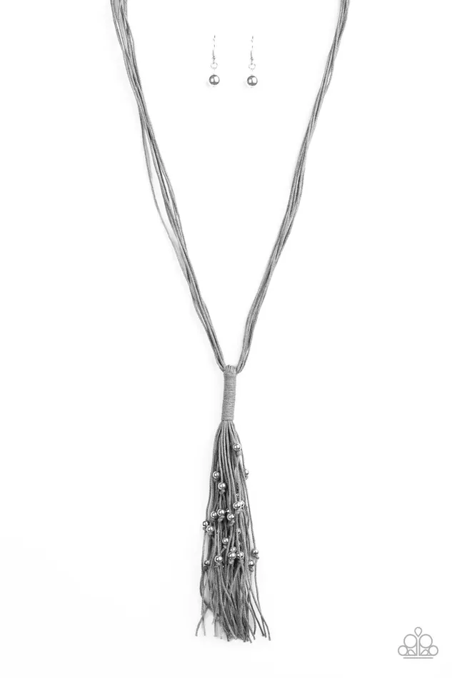 Paparazzi Jewelry Paparazzi Necklace HandKnotted Knockout Silver Necklaces