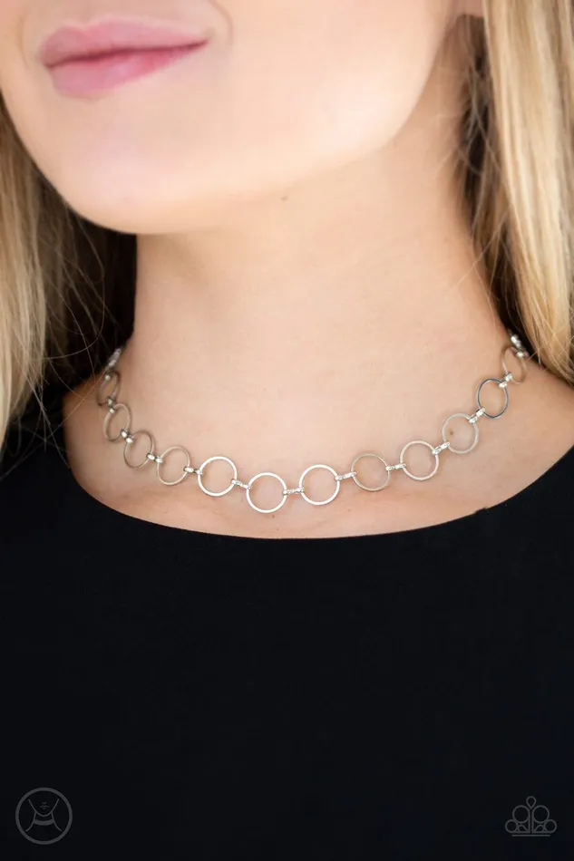 Paparazzi Jewelry Paparazzi Necklace Metro Spunk Silver Necklaces