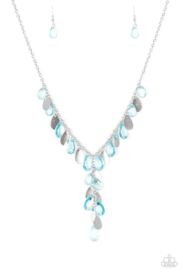 Paparazzi Jewelry Paparazzi Necklace Sailboat Sunsets Blue Necklaces