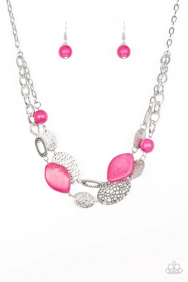 Paparazzi Jewelry Paparazzi Necklace Second Nature Pink Necklaces