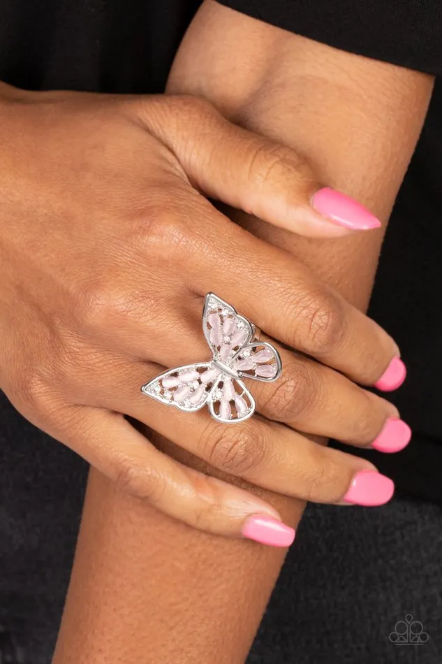 Paparazzi Jewelry Rings Paparazzi Ring Flying Fashionista Pink