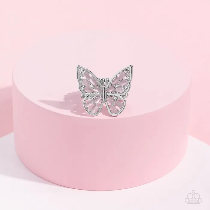 Paparazzi Jewelry Rings Paparazzi Ring Flying Fashionista Pink