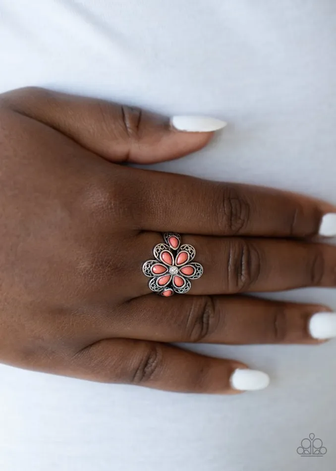 Paparazzi Jewelry Rings Paparazzi Ring Fruity Florals Orange