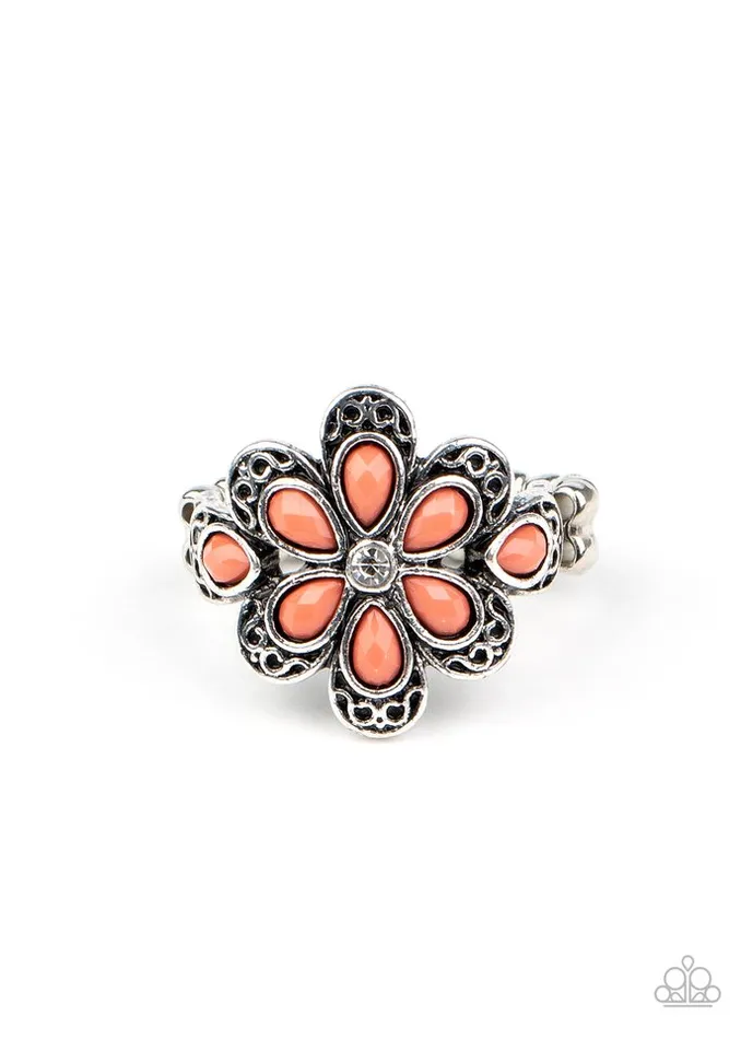 Paparazzi Jewelry Rings Paparazzi Ring Fruity Florals Orange Paparazzi Jewelry Rings Paparazzi Ring Fruity Florals Orange