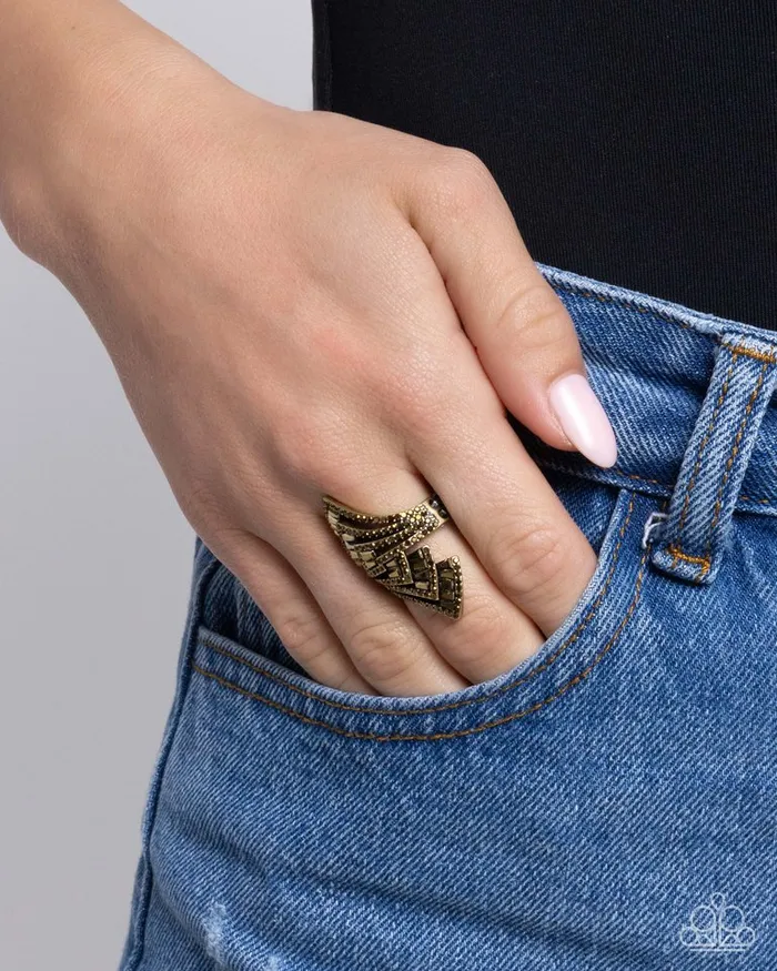 Paparazzi Jewelry Rings Paparazzi Ring Motivated Musings Brass