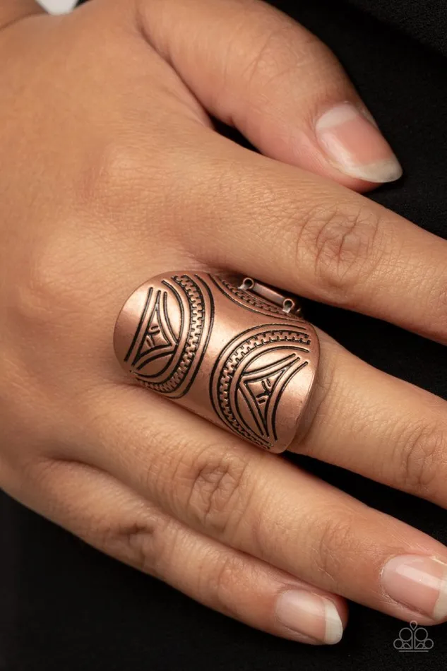 Paparazzi Jewelry Rings Paparazzi Ring Pharaoh Party Copper