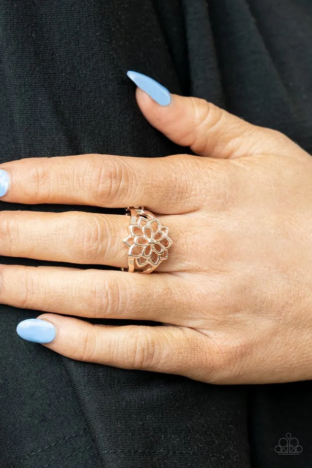 Paparazzi Jewelry Rings Paparazzi Ring Prana Paradise Rose Gold