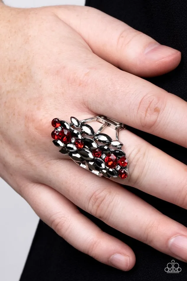 Paparazzi Jewelry Rings Paparazzi Ring Smoky Smolder Red
