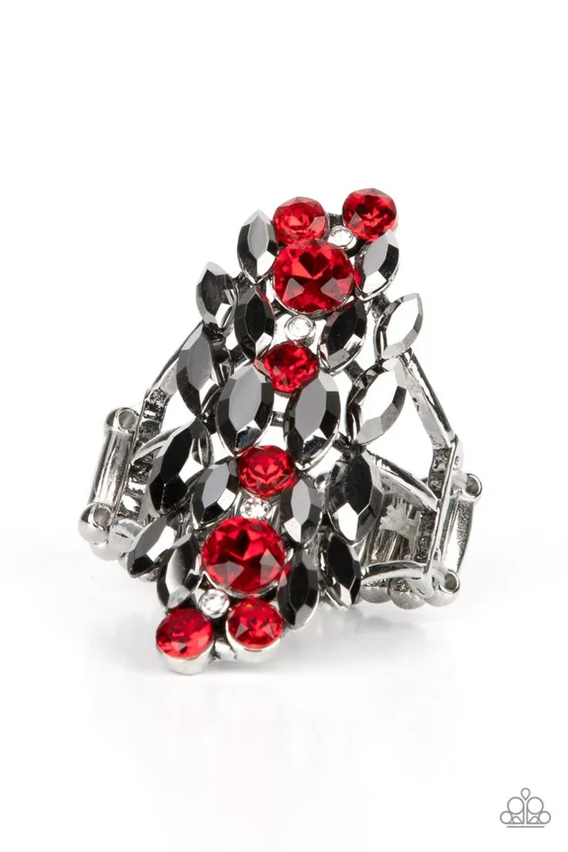 Paparazzi Jewelry Rings Paparazzi Ring Smoky Smolder Red Paparazzi Jewelry Rings Paparazzi Ring Smoky Smolder Red