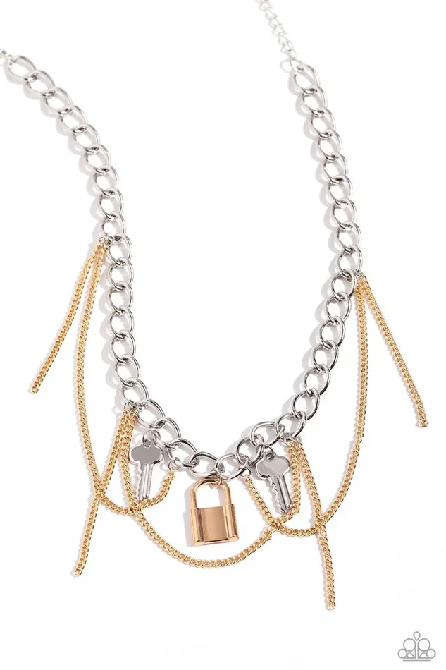 Paparazzi Necklace Against the LOCK Multi Paparazzi Jewelry Necklaces Paparazzi Necklace Against the LOCK Multi Paparazzi Jewelry Necklaces