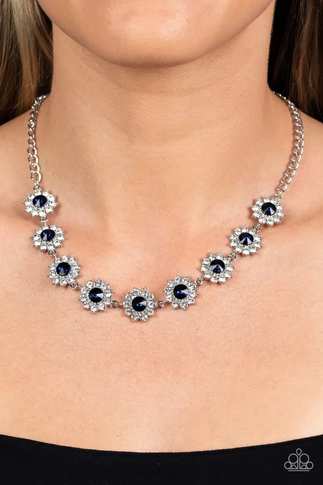 Paparazzi Necklace Blooming Brilliance Blue Paparazzi Jewelry Necklaces
