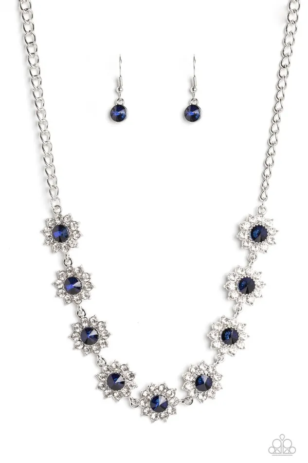 Paparazzi Necklace Blooming Brilliance Blue Paparazzi Jewelry Necklaces Paparazzi Necklace Blooming Brilliance Blue Paparazzi Jewelry Necklaces