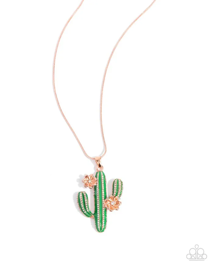 Paparazzi Necklace Carefree Cactus Copper Paparazzi Jewelry Necklaces Paparazzi Necklace Carefree Cactus Copper Paparazzi Jewelry Necklaces