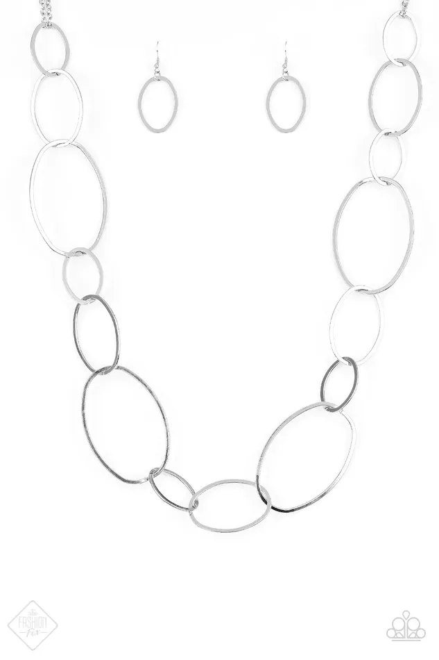 Paparazzi Necklace City Circuit Silver Paparazzi Jewelry Necklaces