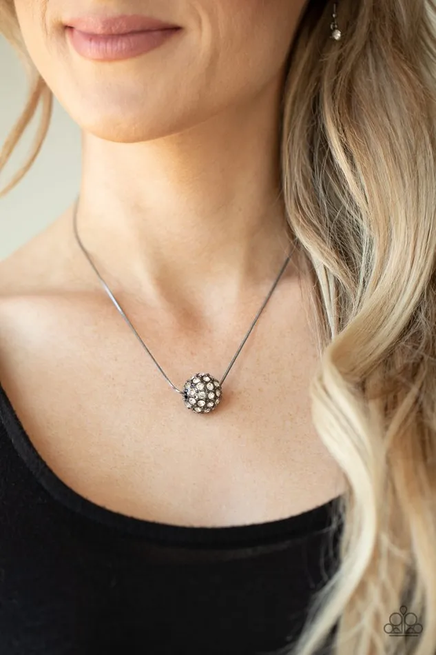 Paparazzi Necklace Come Out of Your BOMBSHELL Black Paparazzi Jewelry Necklaces