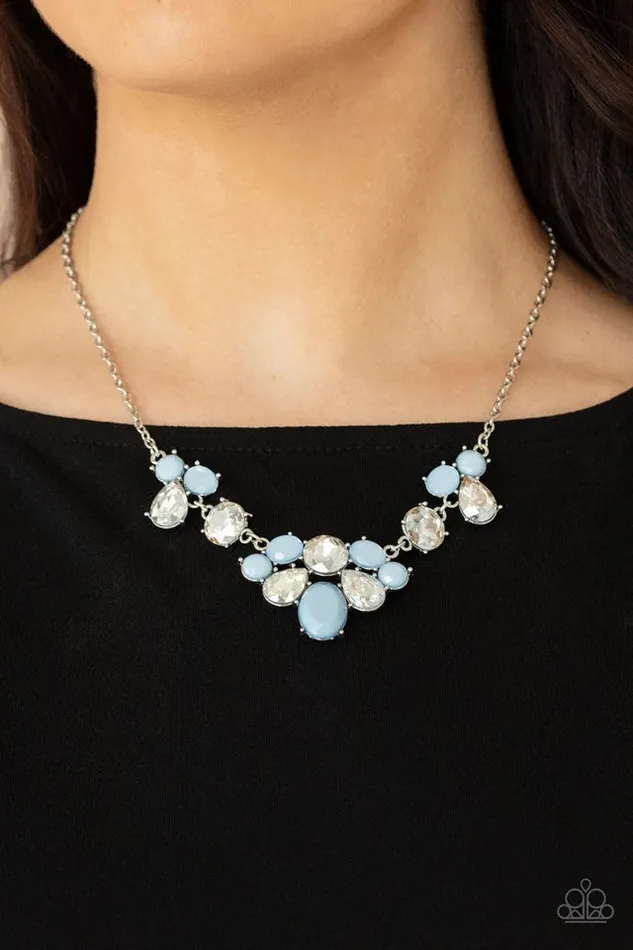 Paparazzi Necklace Ethereal Romance Blue Paparazzi Jewelry Necklaces