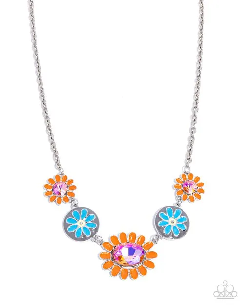 Paparazzi Necklace Floral Facade Orange Paparazzi Jewelry Necklaces Paparazzi Necklace Floral Facade Orange Paparazzi Jewelry Necklaces