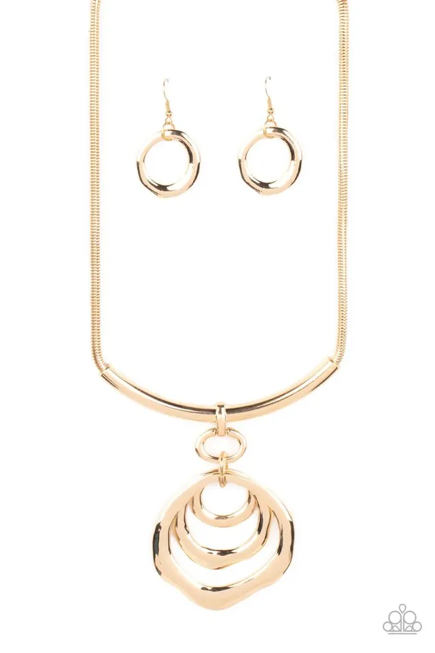 Paparazzi Necklace Forged in Fabulous Gold Paparazzi Jewelry Necklaces Paparazzi Necklace Forged in Fabulous Gold Paparazzi Jewelry Necklaces