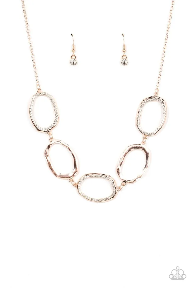 Paparazzi Necklace Gritty GoGetter Rose Gold Paparazzi Jewelry Necklaces Paparazzi Necklace Gritty GoGetter Rose Gold Paparazzi Jewelry Necklaces
