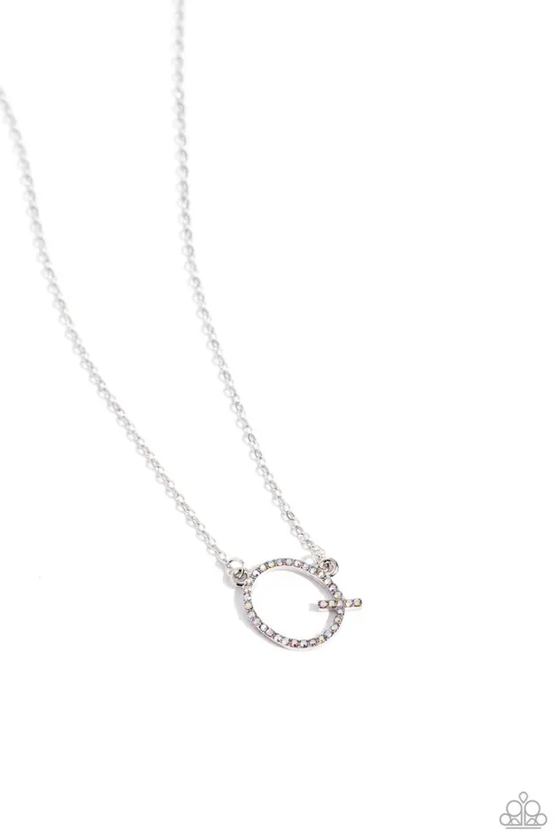 Paparazzi Necklace INITIALLY Yours Q Multi Paparazzi Jewelry Necklaces Paparazzi Necklace INITIALLY Yours Q Multi Paparazzi Jewelry Necklaces