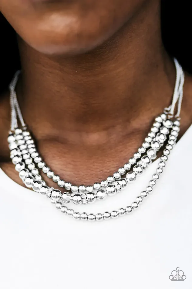 Paparazzi Necklace Its A Diva Thing Silver Paparazzi Jewelry Necklaces