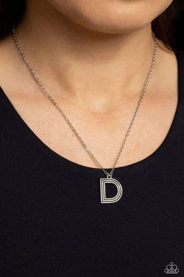 Paparazzi Necklace Leave Your Initials Silver D Paparazzi Jewelry Necklaces