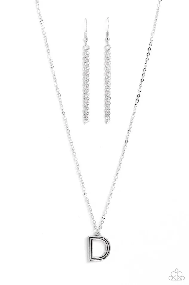 Paparazzi Necklace Leave Your Initials Silver D Paparazzi Jewelry Necklaces Paparazzi Necklace Leave Your Initials Silver D Paparazzi Jewelry Necklaces