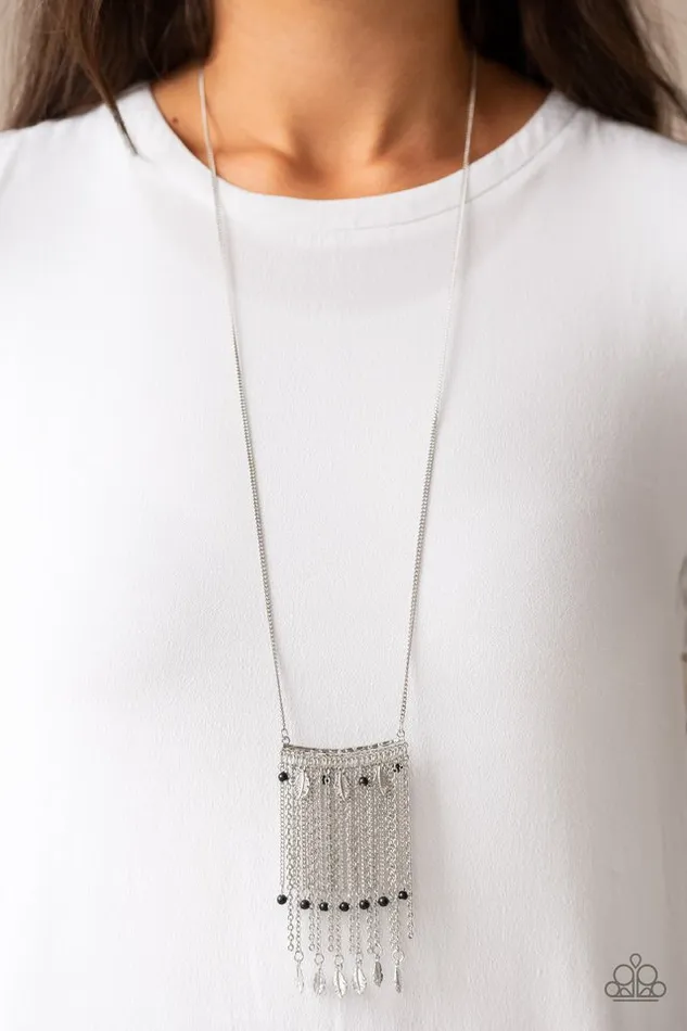 Paparazzi Necklace On The Fly Black Paparazzi Jewelry Necklaces