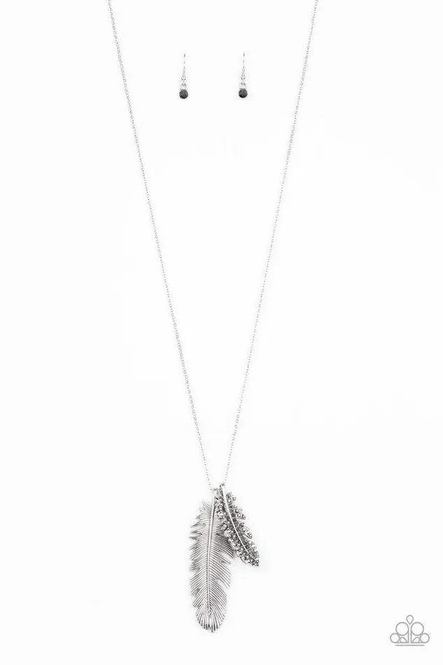 Paparazzi Necklace Own Free QUILL Silver Paparazzi Jewelry Necklaces