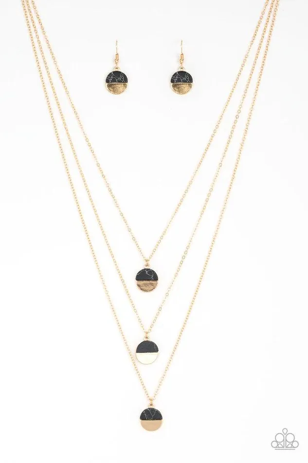 Paparazzi Necklace Rural Reconstruction Black Paparazzi Jewelry Necklaces