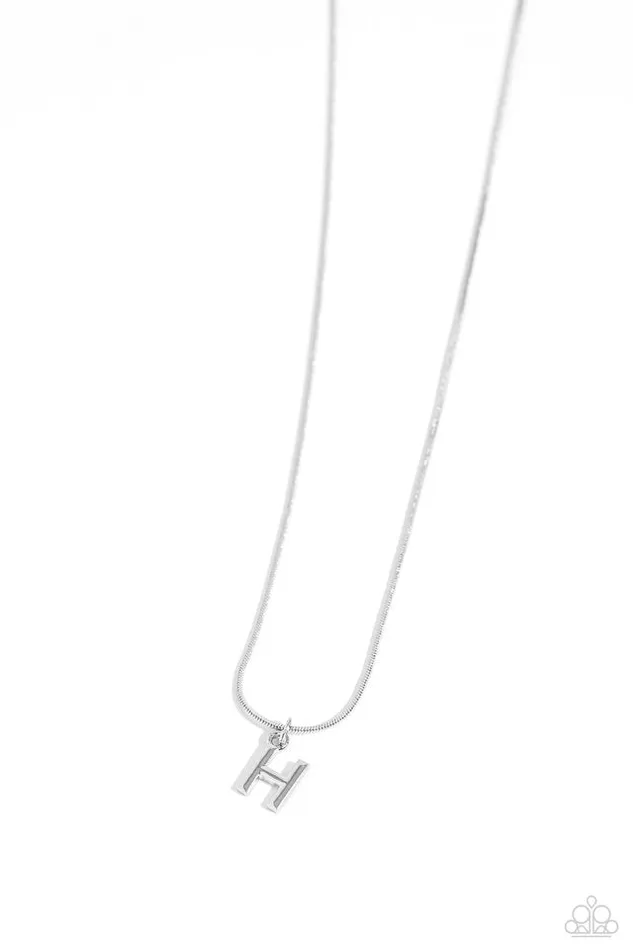 Paparazzi Necklace Seize the Initial Silver H Paparazzi Jewelry Necklaces Paparazzi Necklace Seize the Initial Silver H Paparazzi Jewelry Necklaces