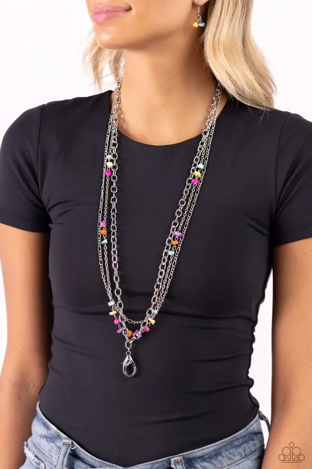 Paparazzi Necklace Seize the Stacks Multi Paparazzi Jewelry Necklaces