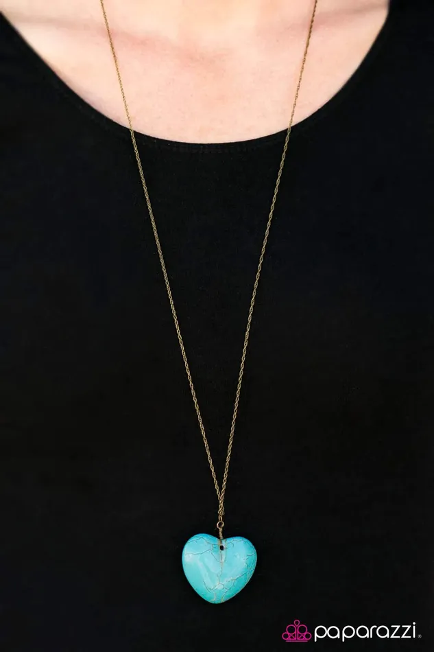 Paparazzi Necklace Shes A Heartbreaker Brass Paparazzi Jewelry Necklaces