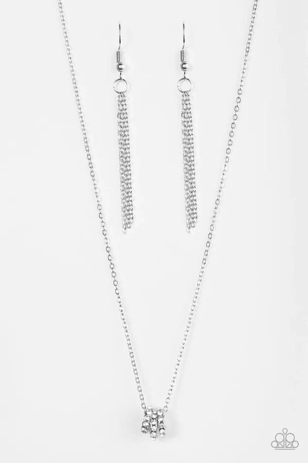 Paparazzi Necklace Sparkle Etiquette White Paparazzi Jewelry Necklaces