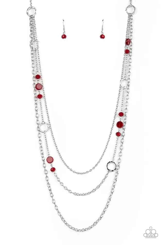 Paparazzi Necklace StarryEyed Eloquence Red Paparazzi Jewelry Necklaces Paparazzi Necklace StarryEyed Eloquence Red Paparazzi Jewelry Necklaces
