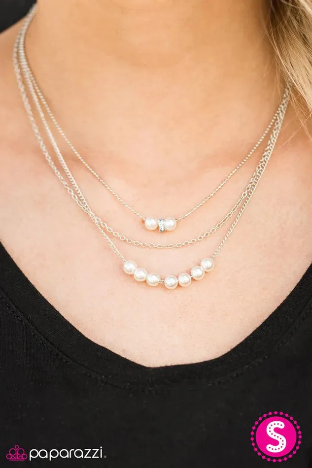 Paparazzi Necklace The World Is My Runway White Paparazzi Jewelry Necklaces