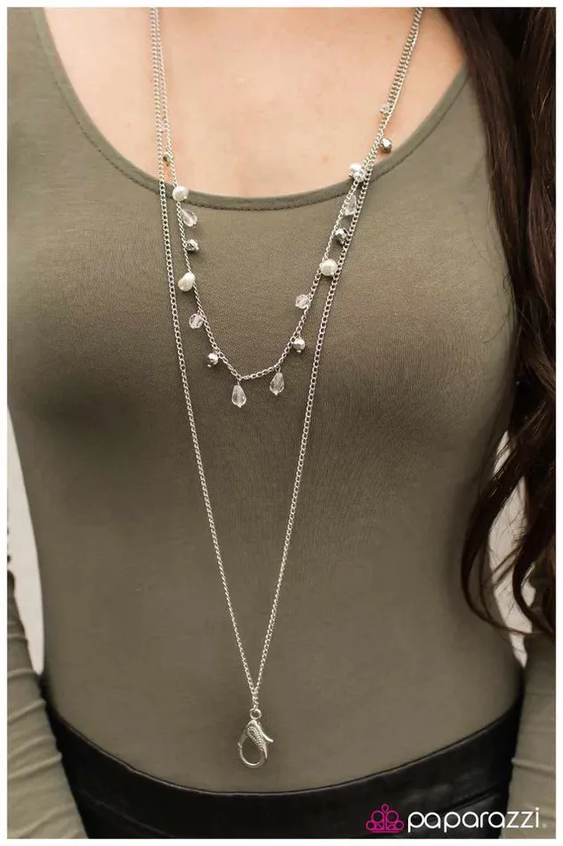 Paparazzi Necklace Timelessly Timeless White Paparazzi Jewelry Necklaces