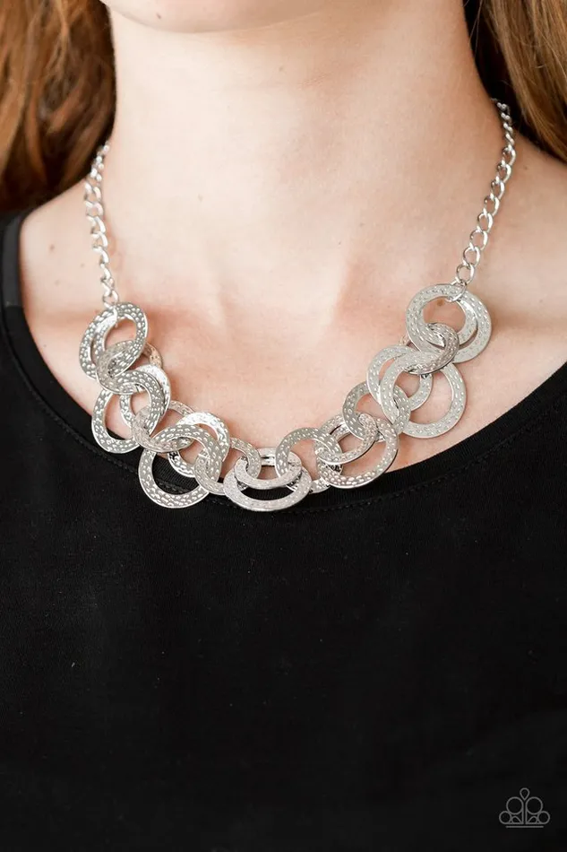 Paparazzi Necklace Treasure Tease Silver Paparazzi Jewelry Necklaces