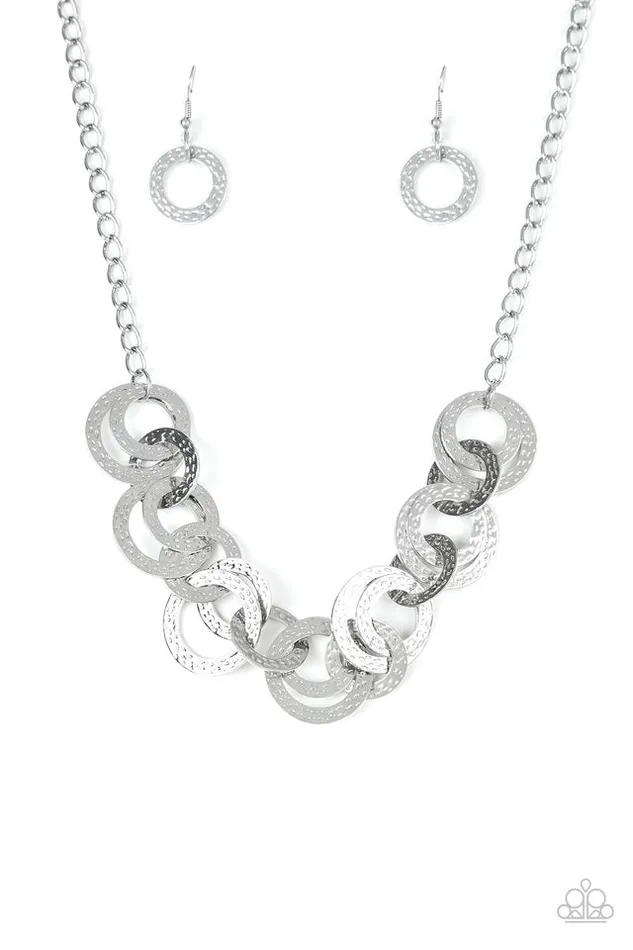 Paparazzi Necklace Treasure Tease Silver Paparazzi Jewelry Necklaces Paparazzi Necklace Treasure Tease Silver Paparazzi Jewelry Necklaces